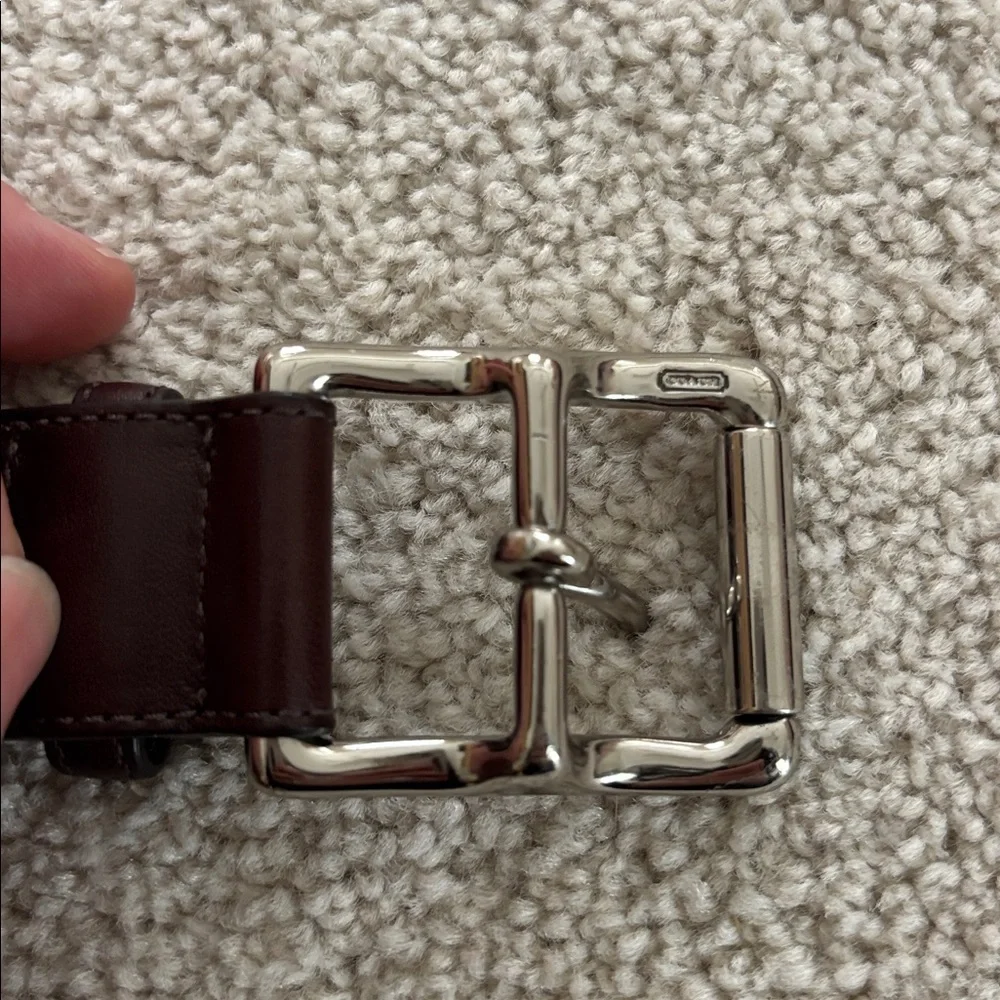 Brown Coach belt - Picture 2 of 5